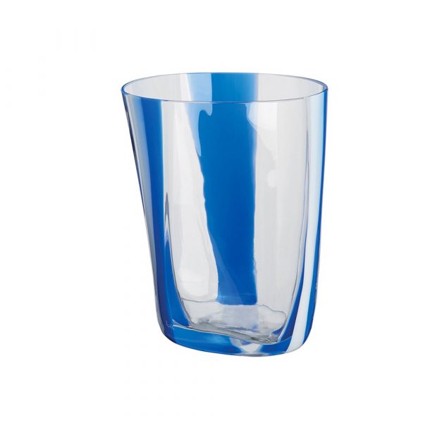 Bora Bicchiere Bianco Azzurro e Blu