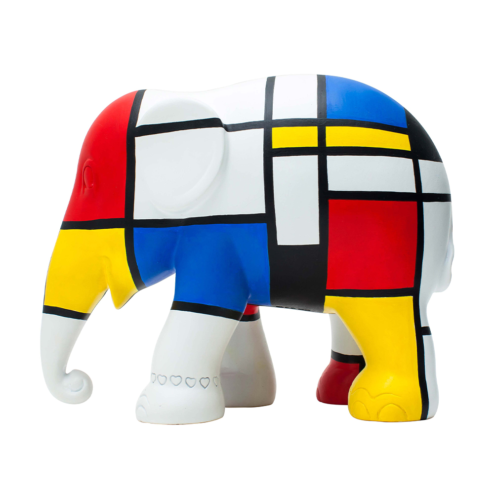 ELEPHANT PARADE Elefante Hommage to Mondrian 1