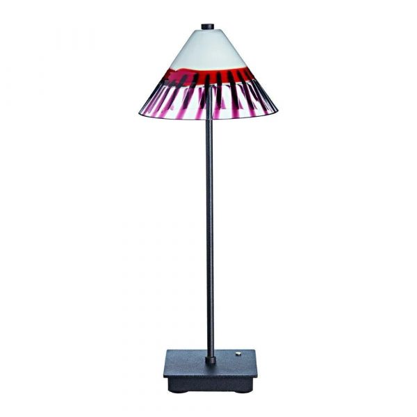 CARLO MORETTI Wi Free Murano Glass Table Lamp Red Purple