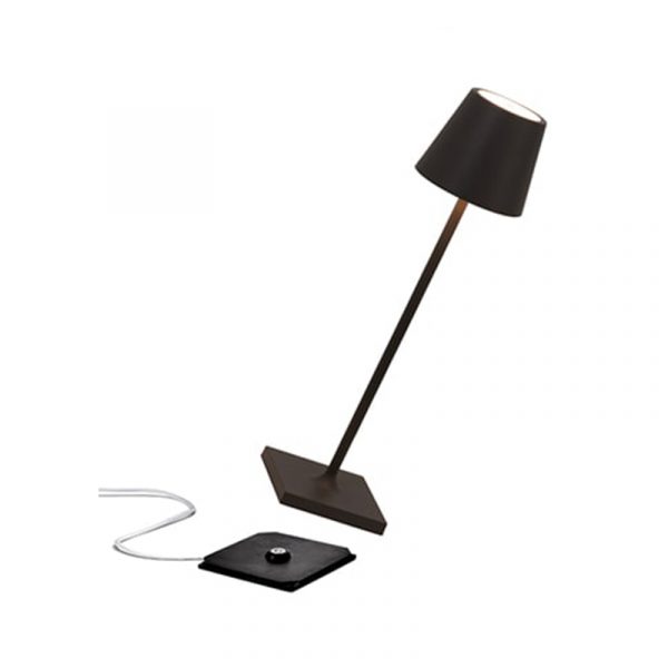 ZAFFERANO Poldina PRO Micro Lampe de Table Noir Mat