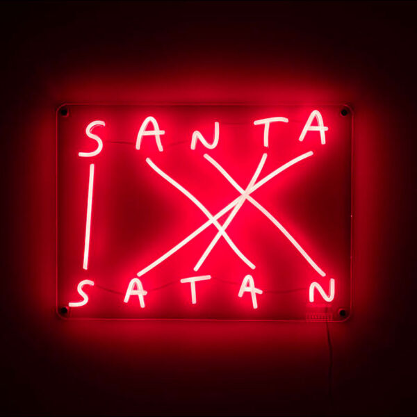 SELETTI Decoración Led Santa-Satan