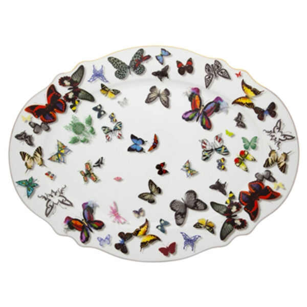 VISTA ALEGRE Butterfly Parade Large Oval Plate