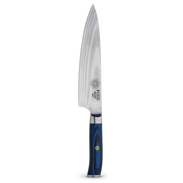 POZZI MILANO Couteau de Chef 20 cm Bleu