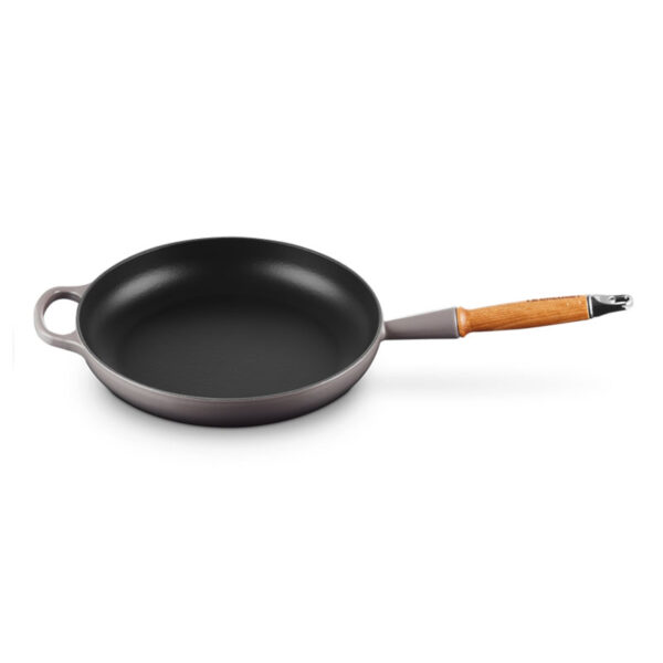 LE CREUSET Cast Iron Shallow Frying Pan with Handle 28 cm Flint