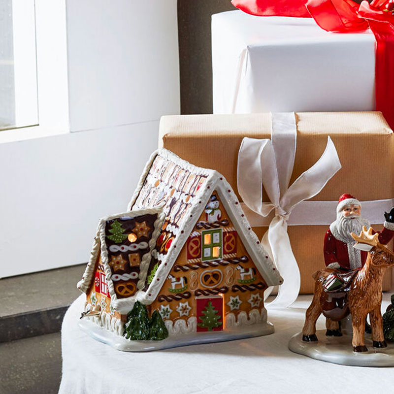 VILLEROY & BOCH Christmas Toys Casa di Panpepato con Carillon