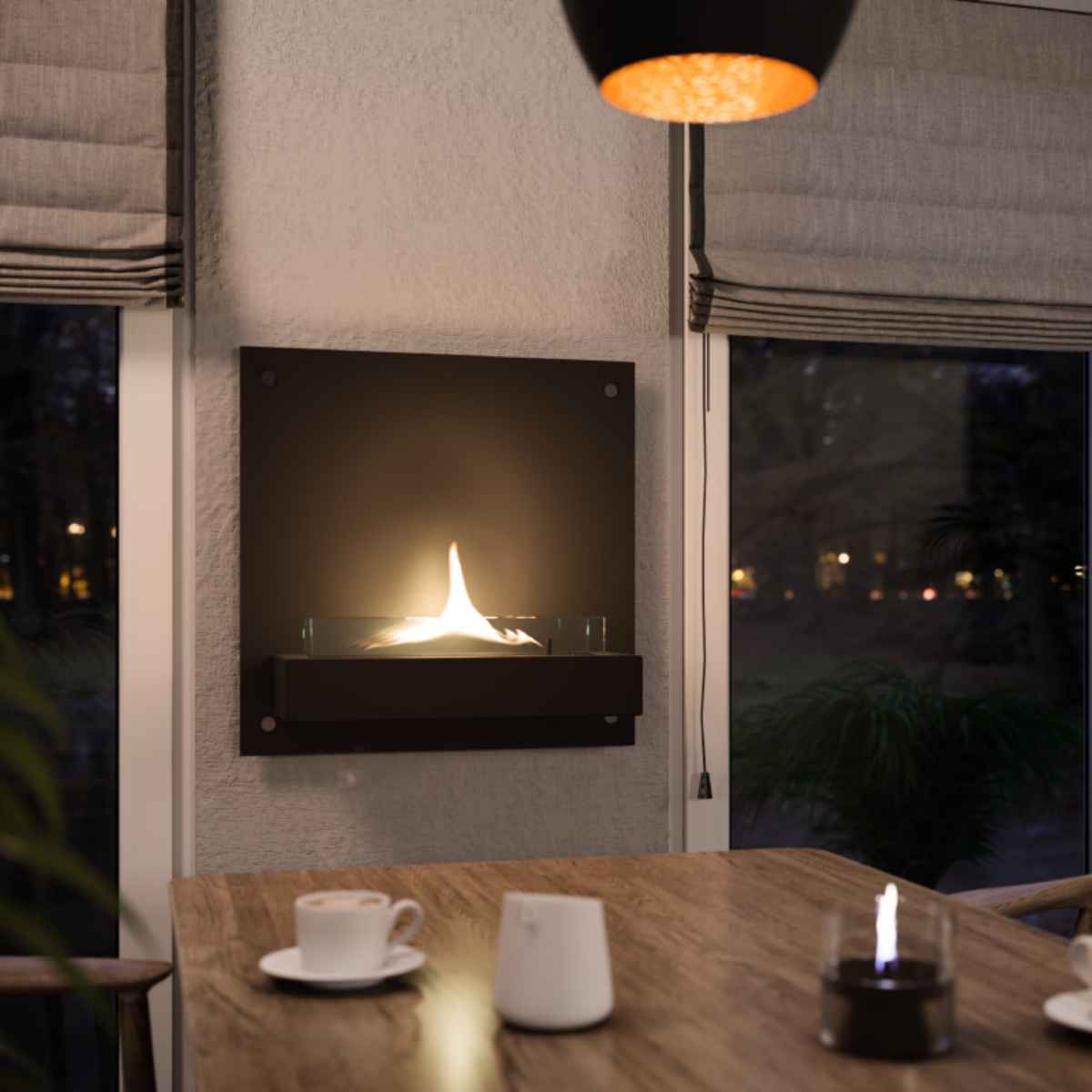 TENDERFLAME Square 180 Nero 3