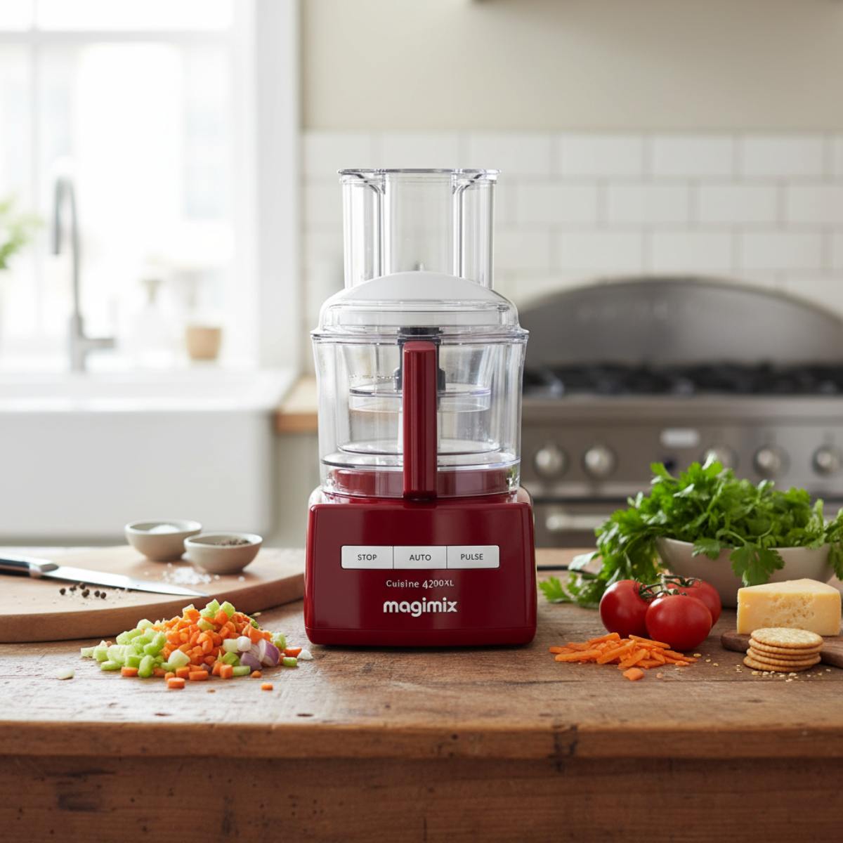 MAGIMIX Robot da cucina Cuisine 4200XL Rosso 4