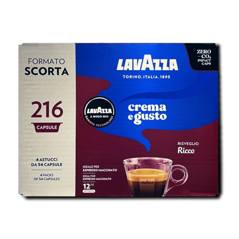 LAVAZZA 216 capsules A Modo Mio Crema e Gusto Ricco Erresse Shop