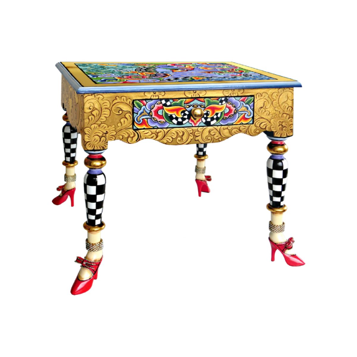 TOM'S DRAG Tavolino Versailles Oro